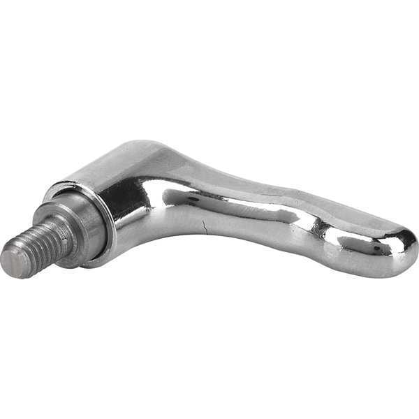 Kipp Adjustable Handle, Size: 2 M06X20, Zinc High-Gloss Chromed, Comp: Stainless Steel - K0123.2066X20