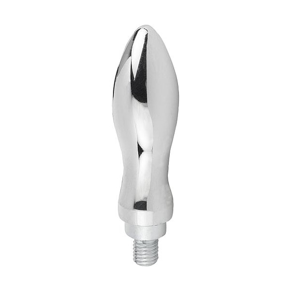 Kipp Machine Handle Revolving, DIN 98, Form: E Aluminum, Comp: Steel, L1=83 mm, D= M10 - K0169.1025083