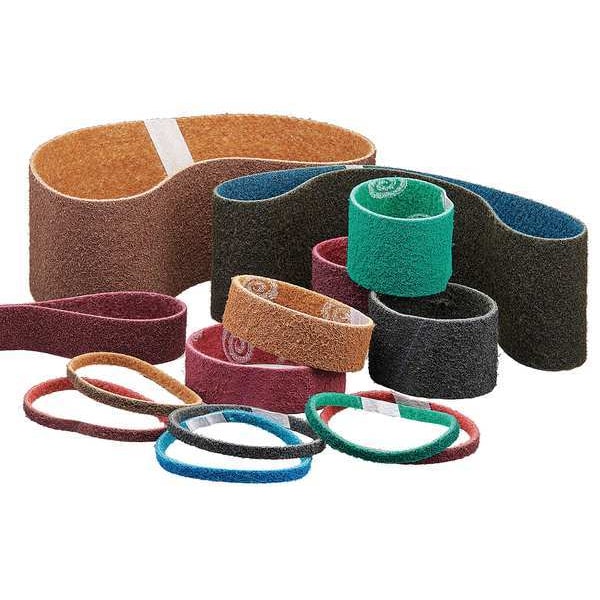 Banda de Lijado Norton Abrasives, 3 pulgadas de ancho, 24 pulgadas de largo, No tejida, Óxido de Aluminio, 36 Granos, Extra Gruesa, Preparación Rápida, Negro - 66254433359