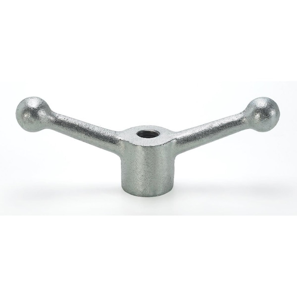 Morton Cast Iron Ball Handle, Zinc Plated Finish, 3/4"-10 Thread, 8" Diameter - BH-308