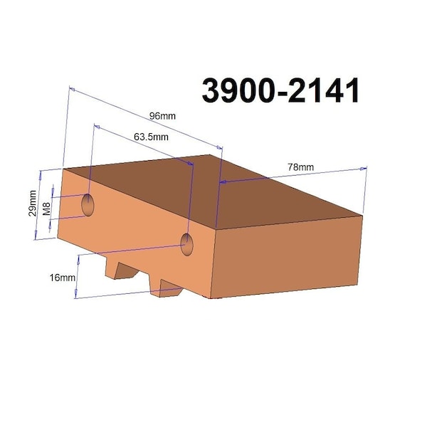 Hhip Moveable Jaw For 4" Pro Series Vise #3900-2102 - 3900-2141