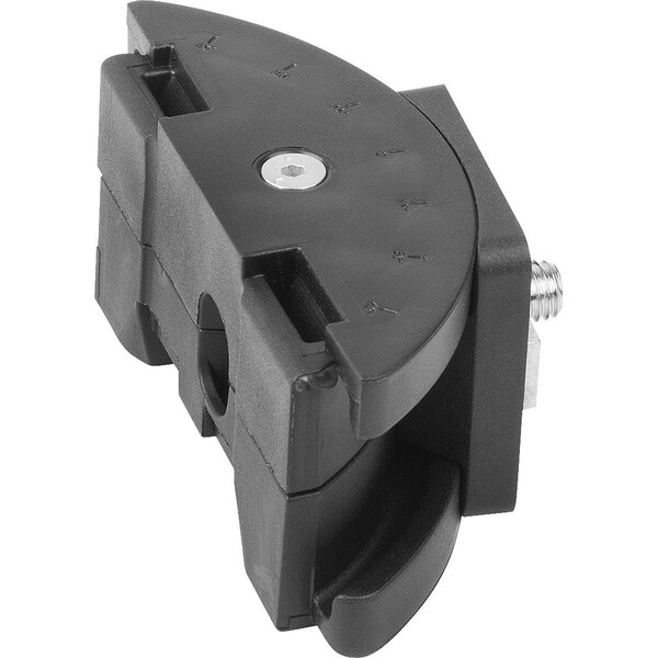Kipp Adapter, Swiveling, L=46, 1, B=88, H=40, B1=51, Bn=8/10, Polyamide Black - K1630.510