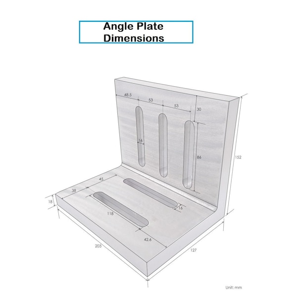 Hhip 8 X 6 X 5" Angle Plate & 1-2-3 Precision Block Set - 9999-0004