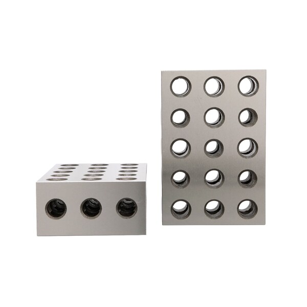 Hhip 8 X 6 X 5" Angle Plate & 1-2-3 Precision Block Set - 9999-0004