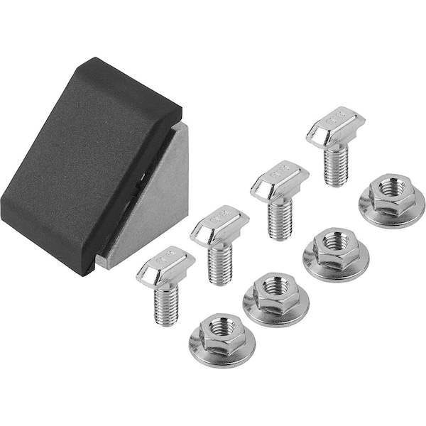 Kipp Angle 27X28X27 Aluminum, Type B, Bn=8 - K1046.083030
