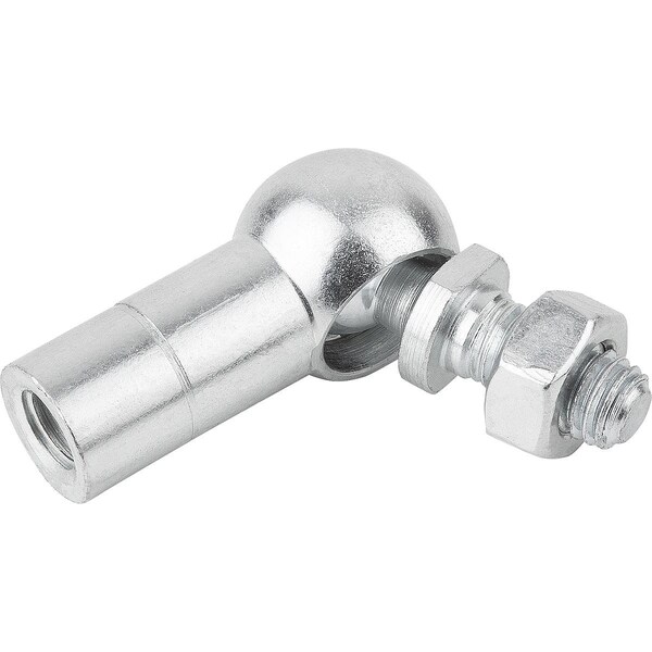 Kipp Angle Joint DIN71802 Left-Hand Thread, M12, Form:C Without Retaining Clip, Steel Galvanized - K0734.161201