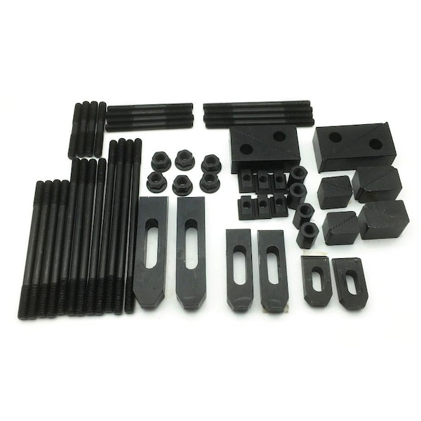 Hhip 58 Piece 3/8" T-Slot Clamping Kit With 5/16-18 Stud & 3/8" T-Nut - 3900-2110