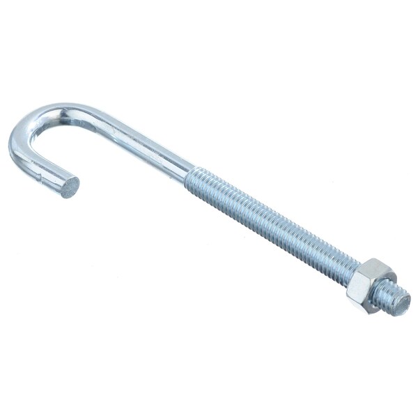 Hampton Hampton Medium Zinc-Plated Silver Zinc 5 in. L J-Bolt 150 lb 1 pk - 02-3459-863