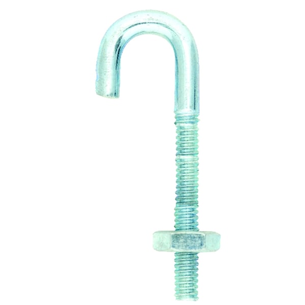 Hampton Hampton Medium Zinc-Plated Silver Zinc 0.625 in. L J-Bolt 110 lb 1 pk - 02-3459-852