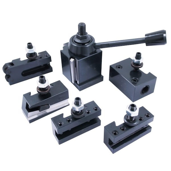 Hhip BXA 6 Piece Tool Post Set - Wedge Type 251-222 (3900-5120) - 3900-5120
