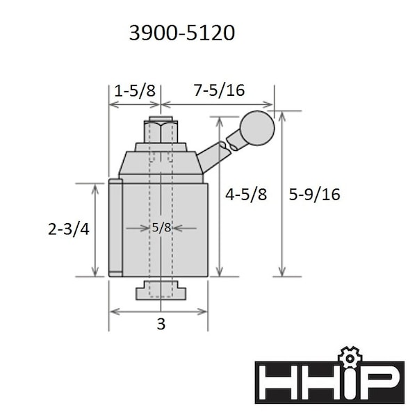 Hhip BXA 6 Piece Tool Post Set - Wedge Type 251-222 (3900-5120) - 3900-5120