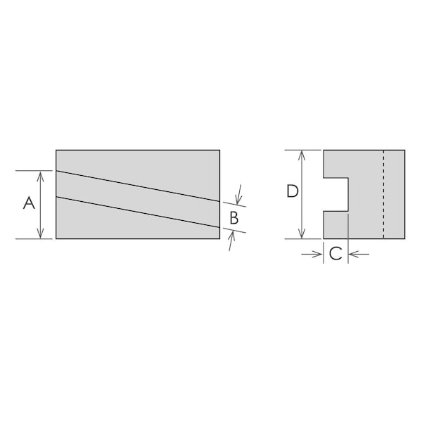 Hhip AXA-7 4-Degree Parting Blade Holder 1/2" 250-107 (3900-5914) - 3900-5914