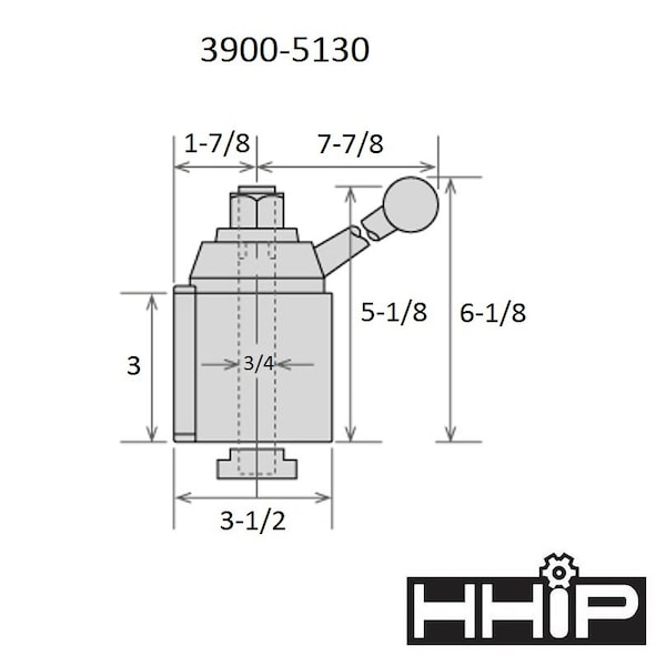 Hhip CXA 6 Piece Tool Post Set - Wedge Type 251-333 (3900-5130) - 3900-5130