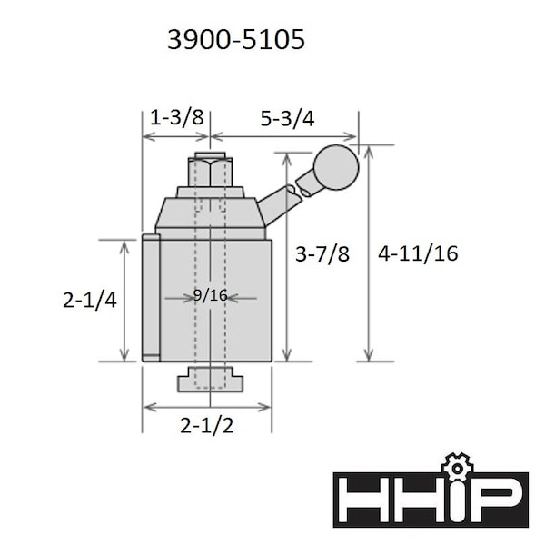 Hhip AXA 6 Piece Tool Post Set - Wedge Type 251-111 (3900-5105) - 3900-5105