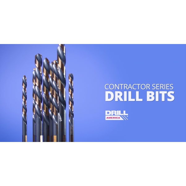 Drill America 29 Piece HSS Contractor Bit Cooler Drill Bit Set, 1/16" - 1/2" - KFD29J-3F-PC