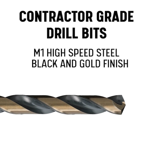 Drill America 29 Piece HSS Contractor Bit Cooler Drill Bit Set, 1/16" - 1/2" - KFD29J-3F-PC