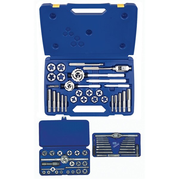 Hanson 66 Piece Fractional Tap and Hex Die Set - 97606