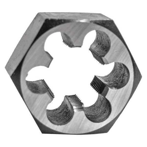 Century Drill & Tool Carbon Steel Hex Die, 1-14 Nf - 98221