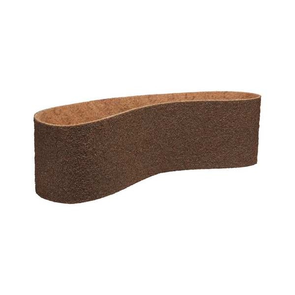 Cinta de lijado Scotch-Brite, 6 pulgadas de ancho, 48 pulgadas de largo, sin tejido, óxido de aluminio, grano no aplicable, grueso, SC-BS, marrón - 61500072923