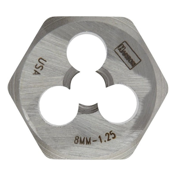 Irwin Irwin Hanson High Carbon Steel Metric Hexagon Die 8 - 1.25 mm 1 pc - 9734