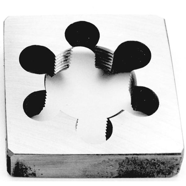 Drill America 1-1/2"-6 Carbon Steel Square Bolt Die - DWTSQ1126