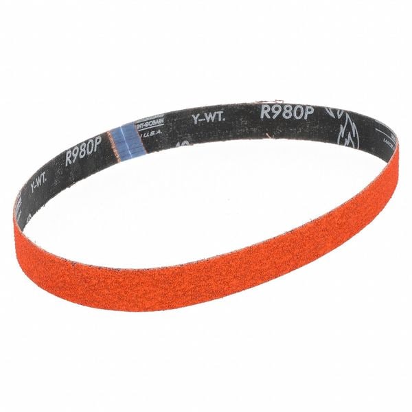Norton Abrasives Sanding Belt, Cubierta, Cerámica, 40 Granos, Extra Grueso, Blaze R980P, Blaze - 66261053470