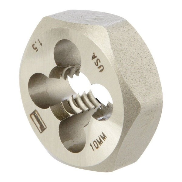 Irwin Irwin Hanson High Carbon Steel Metric Hexagon Die 10 - 1.50 mm 1 pc - 9740