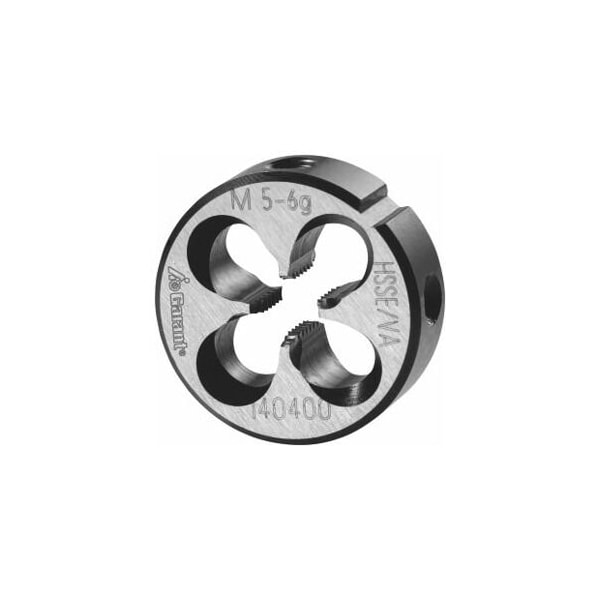 Garant M5X0.8 HSS-E Round Die, for High Tensile Steels, Closed/Pre-Slit Form - 140400 M5