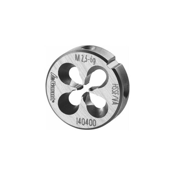 Garant M2.3X0.4 HSS-E Round Die, for High Tensile Steels, Closed/Pre-Slit Form - 140400 M2,3