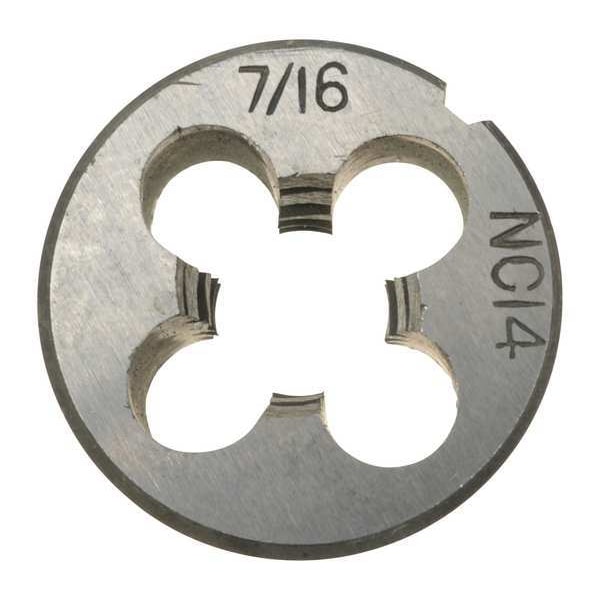 Westward Alloy Steel Die 1 In Width, 7/16-14 UNC - CCT1060-109