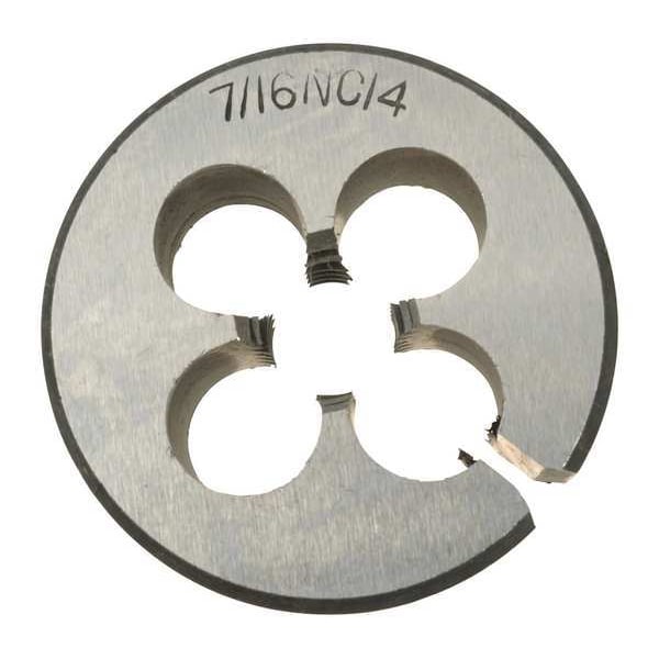 Westward Alloy Steel Die 1-1/2 In W, 7/16-14 UNC - CCT1060-110