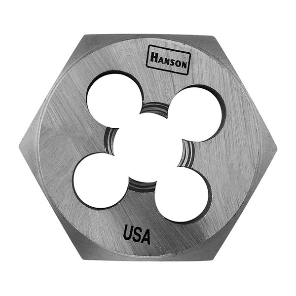 Hanson High Carbon Steel Hexagon 1-7/16" Across Flat Die 3/4"-16 NF - 6860