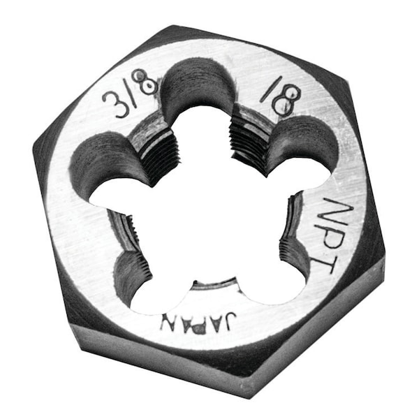 Century Drill & Tool Die Pipe Hexagon 1" Across Flats 3/8-18 Npt - 98303