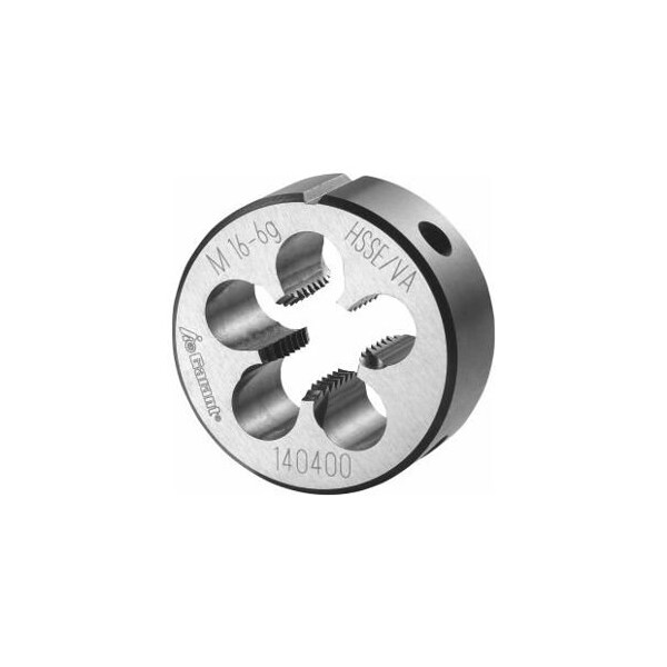 Garant M16X2 HSS-E Round Die, for High Tensile Steels, Closed/Pre-Slit Form - 140400 M16