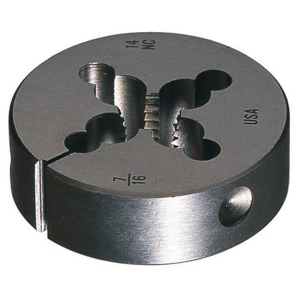 Greenfield Threading HSS Round Adjustable Die 6382 Greenfield ThreadIng 1 In Outside Diameter M8x1.25 - 415813