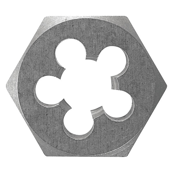 Vermont American Hexagon Die, Carbon Steel, RH, 1/4-18, NPT - BPD14F18