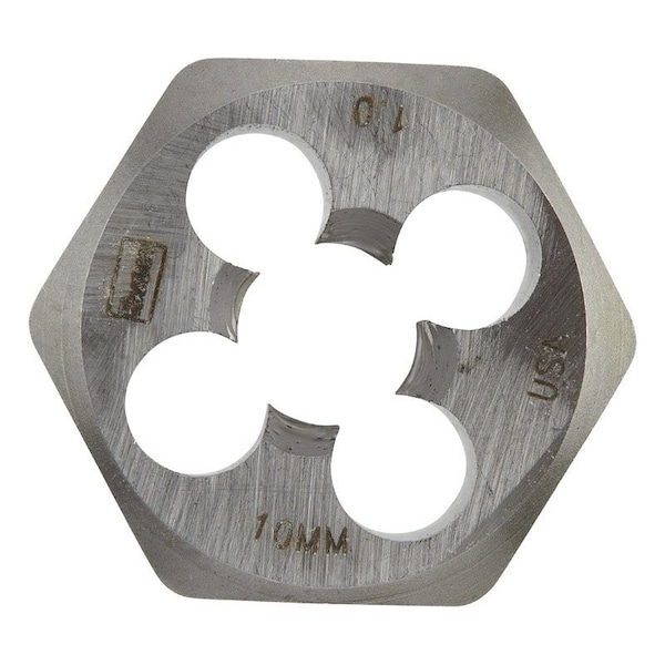 Irwin Irwin Hanson High Carbon Steel Metric Hexagon Die 10 - 1.00 mm 1 pc - 9738