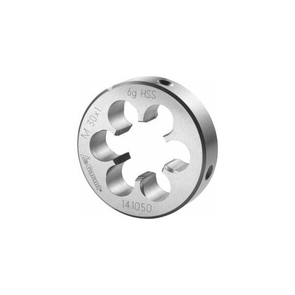 Garant M30X1 HSS Round Die, Closed/Pre-Slit Form - 141050 30X1