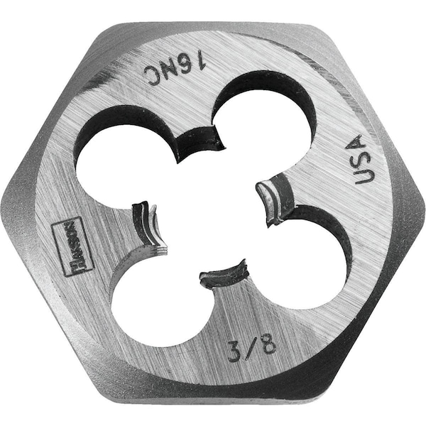 Century Drill Tool Century Drill & Tool 3/8-16 National Coarse 1 In. Across Flats Fractional Hexagon Die - 96205