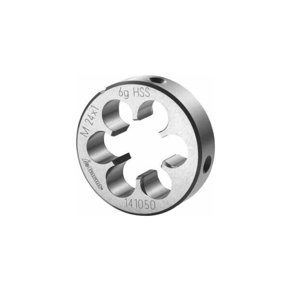 Garant M24X1 HSS Round Die, Closed/Pre-Slit Form - 141050 24X1