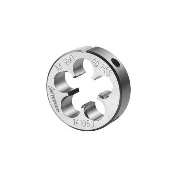 Garant M18X1 HSS Round Die, Closed/Pre-Slit Form - 141050 18X1