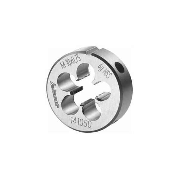 Garant M10X0.75 HSS Round Die, Closed/Pre-Slit Form - 141050 10X0,75