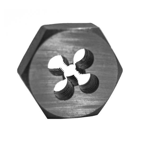 Century Drill & Tool Carbon Steel Hex Die, 1/4-28 Nf - 96202