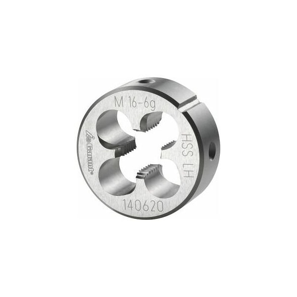 Garant M16X2 HSS Round Die, Left-Hand, Closed/Pre-Slit Form - 140620 M16