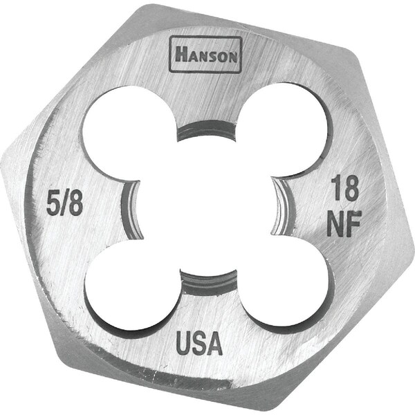 Century Drill Tool Century Drill & Tool 5/8-18 National Fine 1-7/16 In. Across Flats Fractional Hexagon Die - 98214