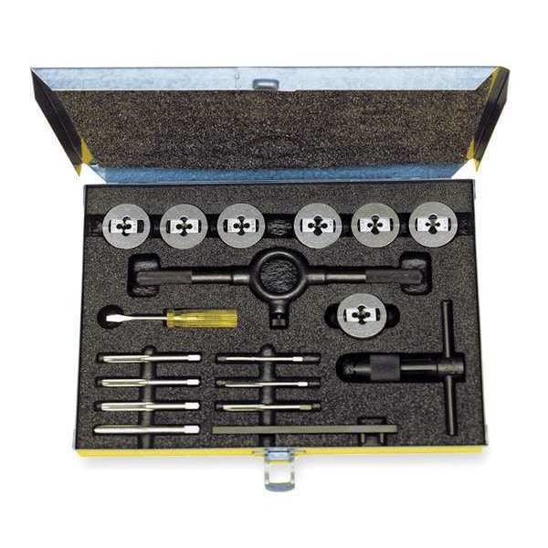 Cleveland 16PC Plug Hand Tap and Two-Piece Die Set 5514 Cle-line 7 Sizes M6 To M18 - C00614