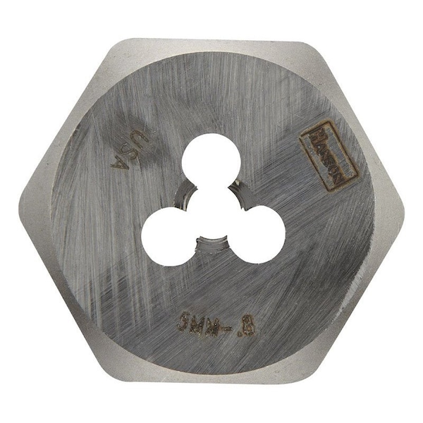 Irwin Irwin Hanson High Carbon Steel Metric Hexagon Die 5 - 0.80 mm 1 pc - 9722ZR