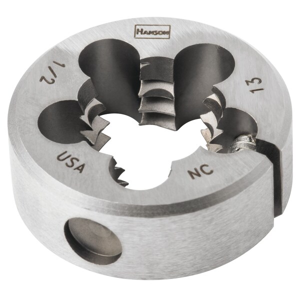 Irwin Die1/2IN-13 NC HCS Adj.Round 1IN OD-Bulk - 3844