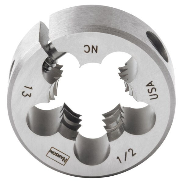 Irwin Die1/2IN-13 NC HCS Adj.Round 1IN OD-Bulk - 3844
