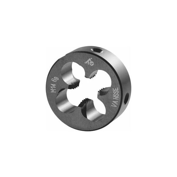 Holex M14X2 HSS-E Round Die, for High Tensile Steels, Closed/Pre-Slit Form - 140460 M14